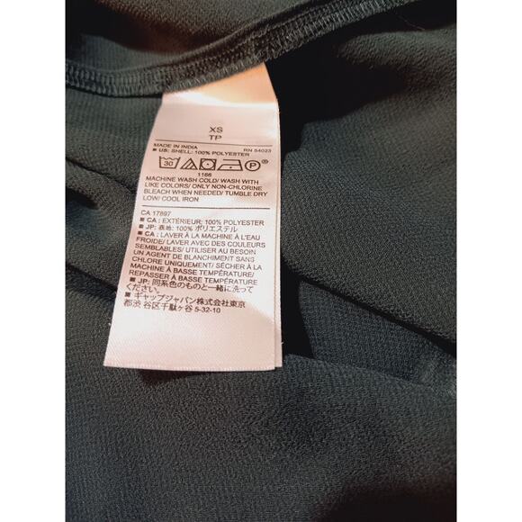 NEW BANANA REPUBLIC Sheer Green Blouse Top XS Ruffle Coquette Dressy Event Layer - Picture 4 of 6